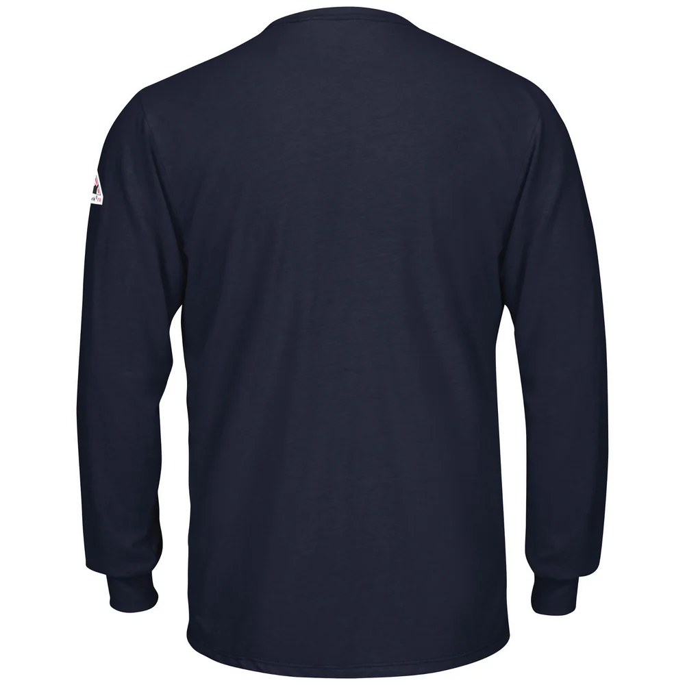 FR LONG SLEEVE LIGHTWEIGHT T-SHIRT - NV-Navy | Bulwark SMT8 - Image 2