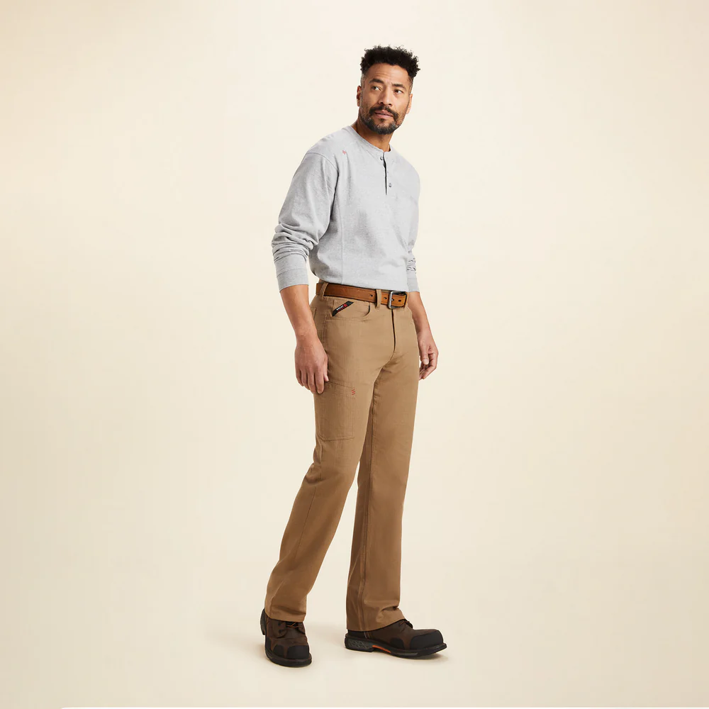 Fr M4 Relaxed Crossfire Straight Pant - 250-Fr Khaki | Ariat 10043152 - Image 6