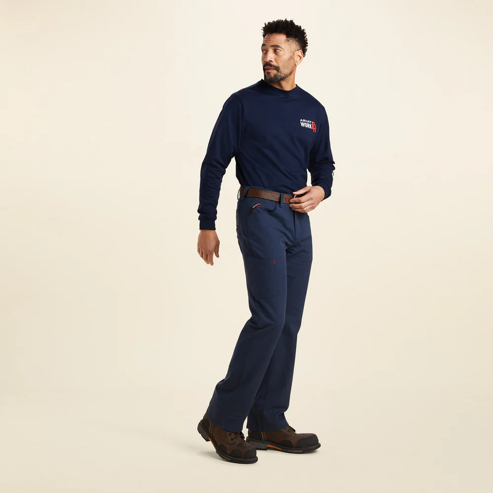 Fr M4 Relaxed Crossfire Straight Pant - 410-Navy | Ariat 10043154 - Image 6