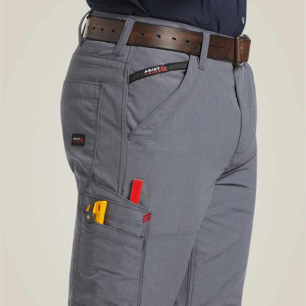 Fr M5 Straight Duralight Ripstop Straight Leg Pant - 020-Grey | Ariat 10039285 - Image 2