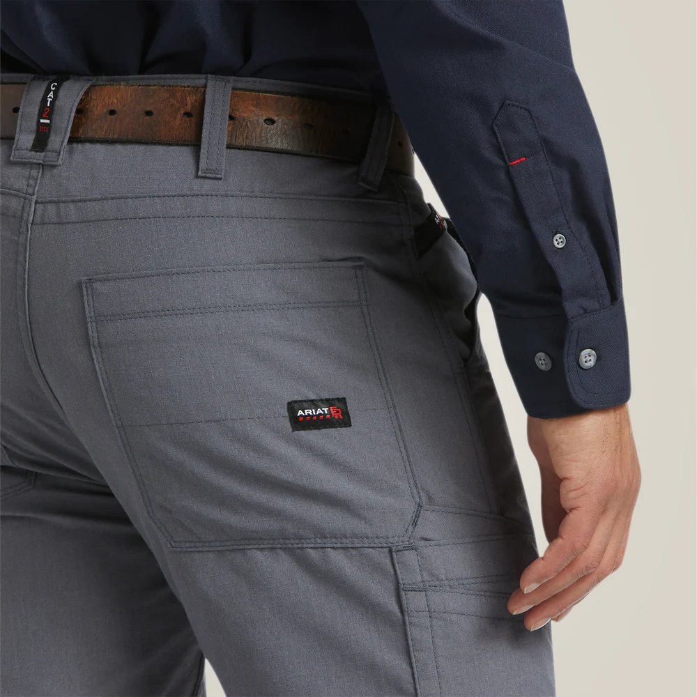 Fr M5 Straight Duralight Ripstop Straight Leg Pant - 020-Grey | Ariat 10039285 - Image 3