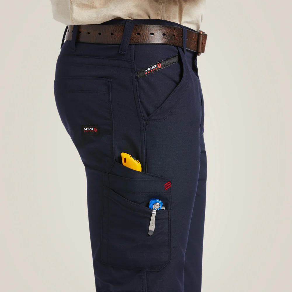 Fr M5 Straight Duralight Ripstop Straight Leg Pant - 410-Navy | Ariat 10039284 - Image 2