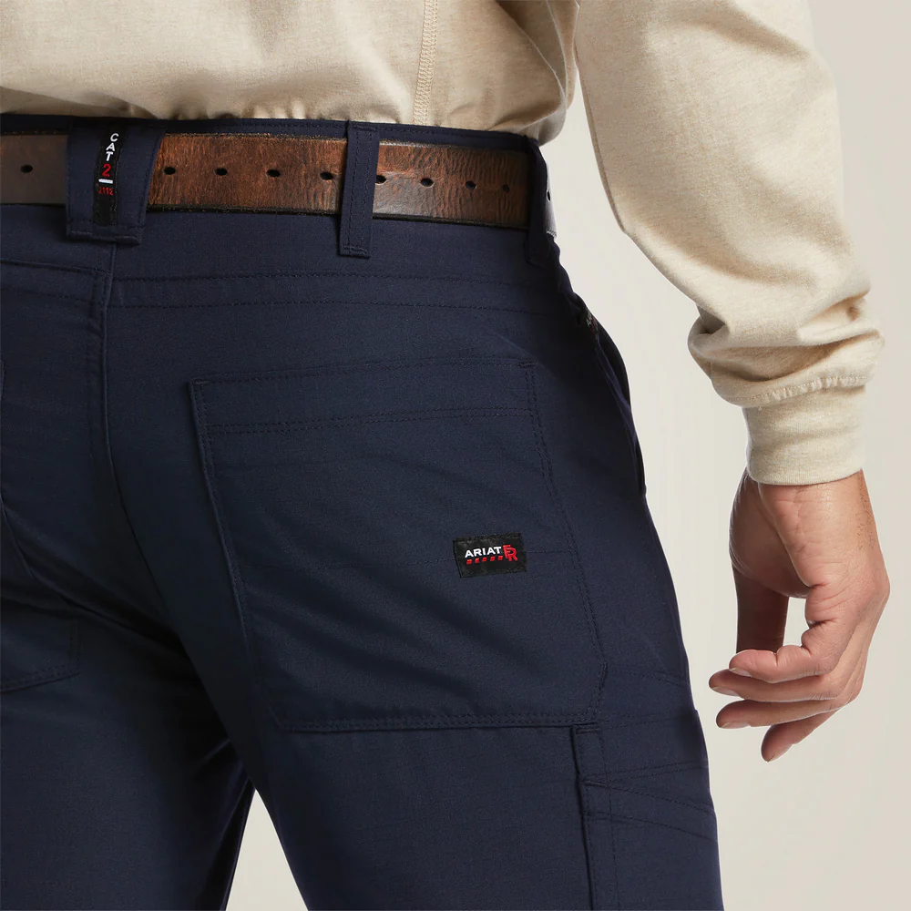 Fr M5 Straight Duralight Ripstop Straight Leg Pant - 410-Navy | Ariat 10039284 - Image 3
