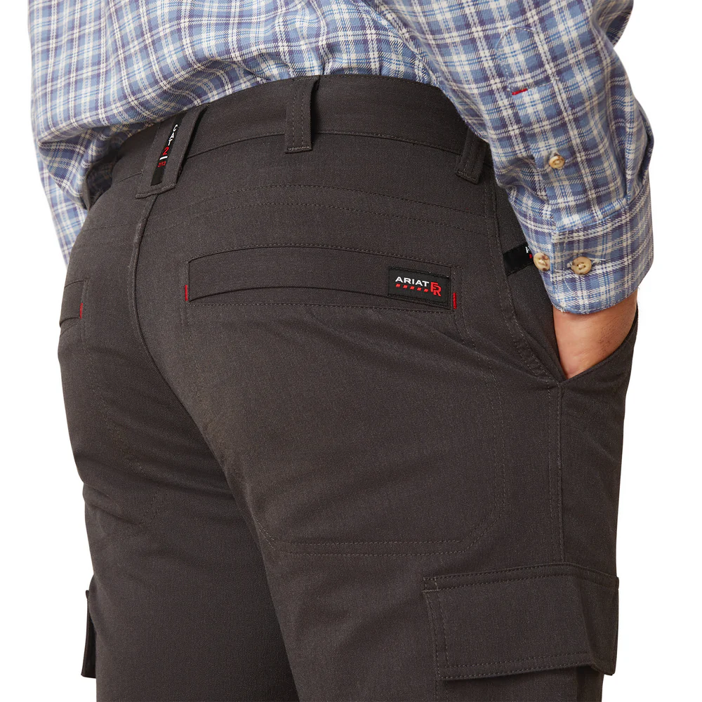 Fr M7 Slim  Duralight Stretch Ripstop Straight Pant - 010-Charcoal | Ariat 10048192 - Image 2