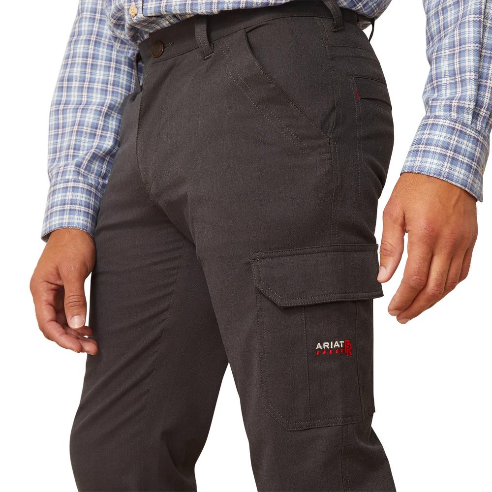 Fr M7 Slim  Duralight Stretch Ripstop Straight Pant - 010-Charcoal | Ariat 10048192 - Image 3