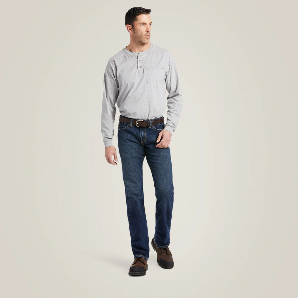 Fr M7 Slim Durastretch Basic Straight Leg Jean - 400-Shale | Ariat 10039674 - Image 6