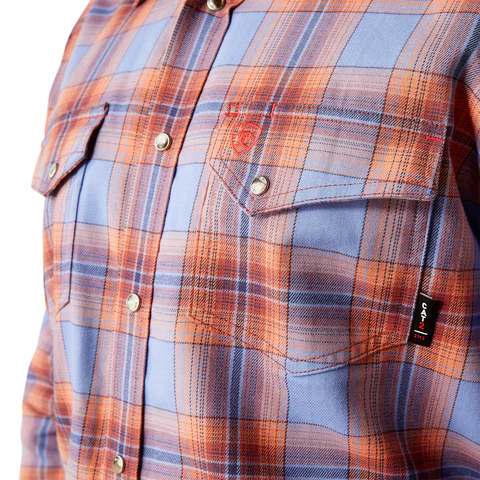 Fr Melrose Snap Work Shirt - 420-Wedgewood | Ariat 10054461 - Image 5