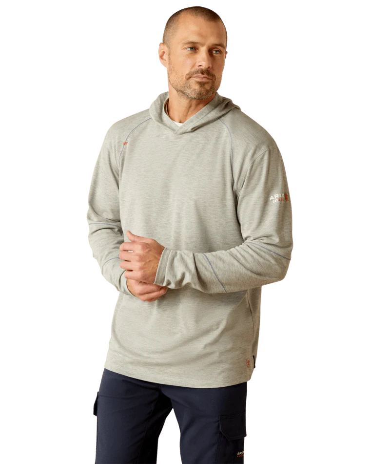 FR Primo Hooded T-Shirt - 250-Heather Grey | Ariat 10052109