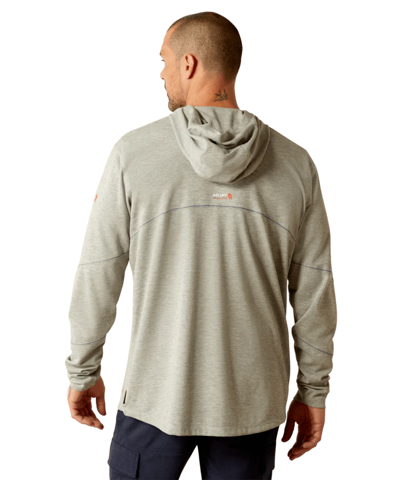 FR Primo Hooded T-Shirt - 250-Heather Grey | Ariat 10052109 - Image 4
