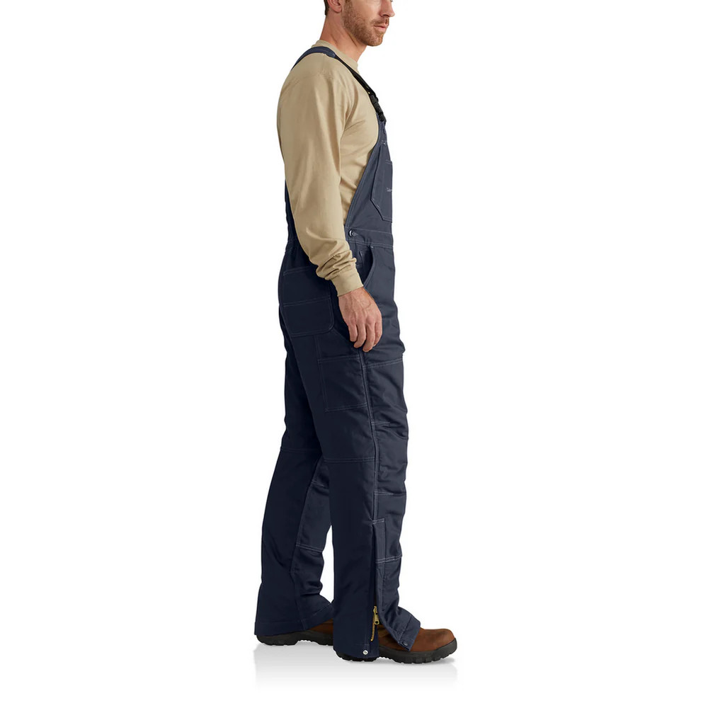 FR QUICK DUCK LINED BIB OVERALL - 410-Dark Navy | Carhartt 102691 - Image 3