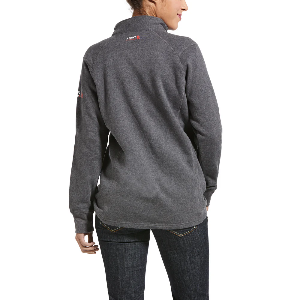 FR REV 1/4 ZIP TOP - 010-Charcoal | Ariat 10032841 - Image 2