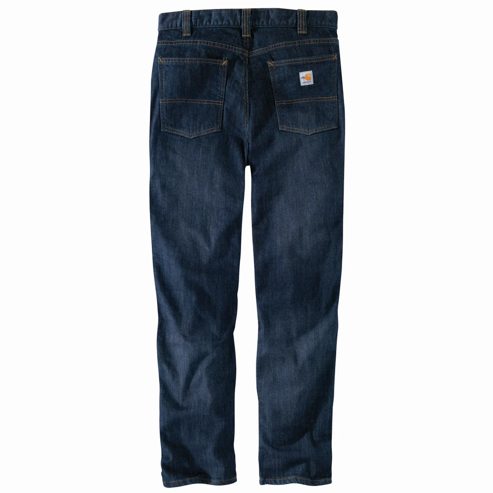 FR RUGGED FLEX RELAXED FIT 5-POCKET TAPERED JEAN - MDO-Midnight Indigo | Carhartt 105172 - Image 2