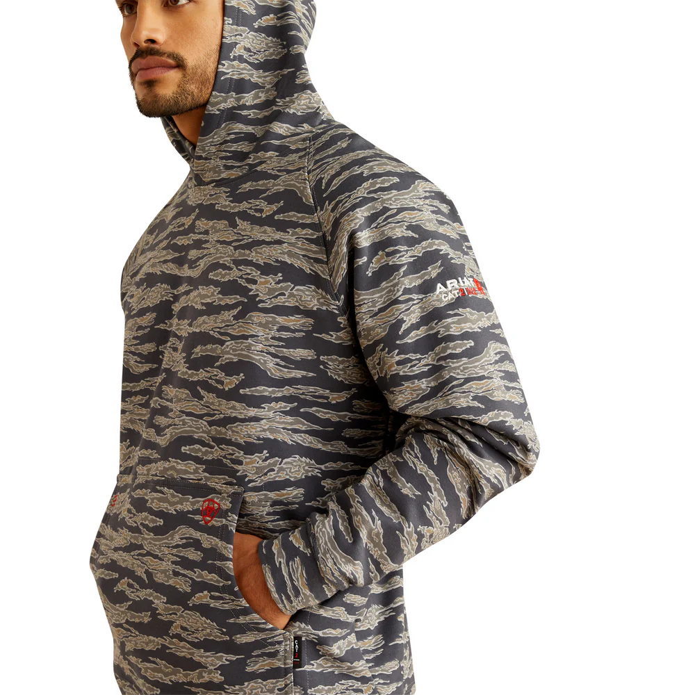 Fr Smoke Hoodie - 010-Charcoal Grey Camo | Ariat 10052097 - Image 2
