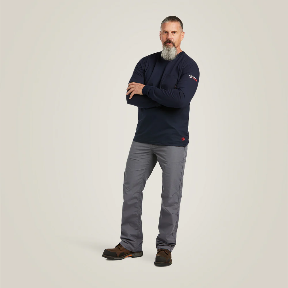 Fr Stretch Logo T-Shirt - 410-Navy|Usa | Ariat 10039294 - Image 5