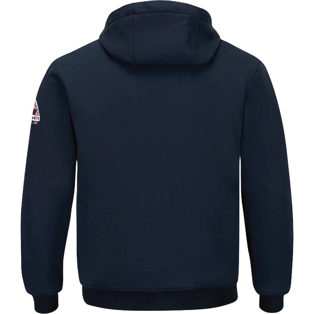 FR THERMAL-LINED ZIP-FRONT HOODED SWEATSHIRT - NV-Navy | Bulwark SEZ4 - Image 2