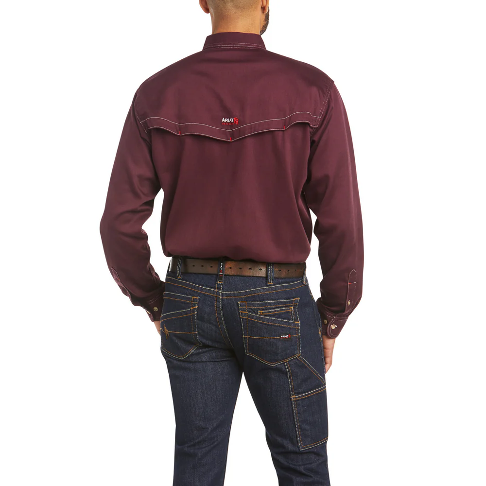 FR VENTED BUTTON DOWN WORK SHIRT - 500-Purple | Ariat 10035432 - Image 2