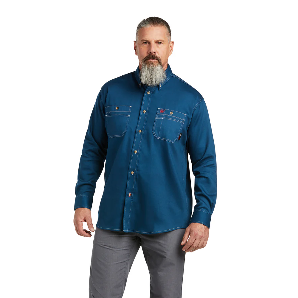 Fr Vented Work Shirt - 400-Skyfall | Ariat 10039428 - Image 4