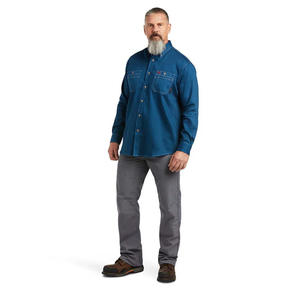 Fr Vented Work Shirt - 400-Skyfall | Ariat 10039428 - Image 5