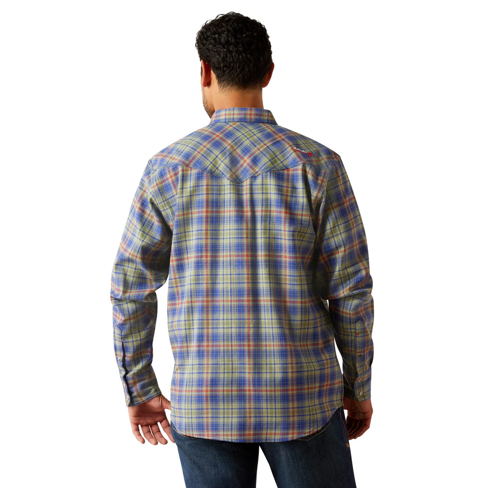 Fr Wilshire Retro Fit Work Shirt - 300-Oil Green | Ariat 10054456