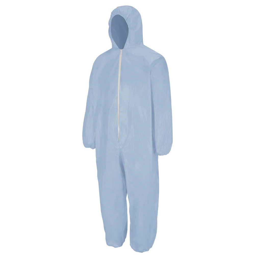 FR/CP DISPOSABLE HOODED COVERALL - SB-Sky Blue | Bulwark KDE4
