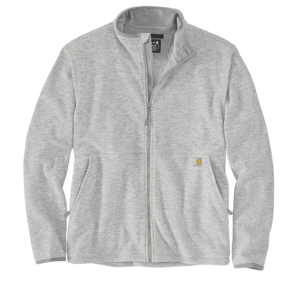Full-Zip Relaxed Fit Fleece Jacket - HGY-Heather Grey | Carhartt 106416