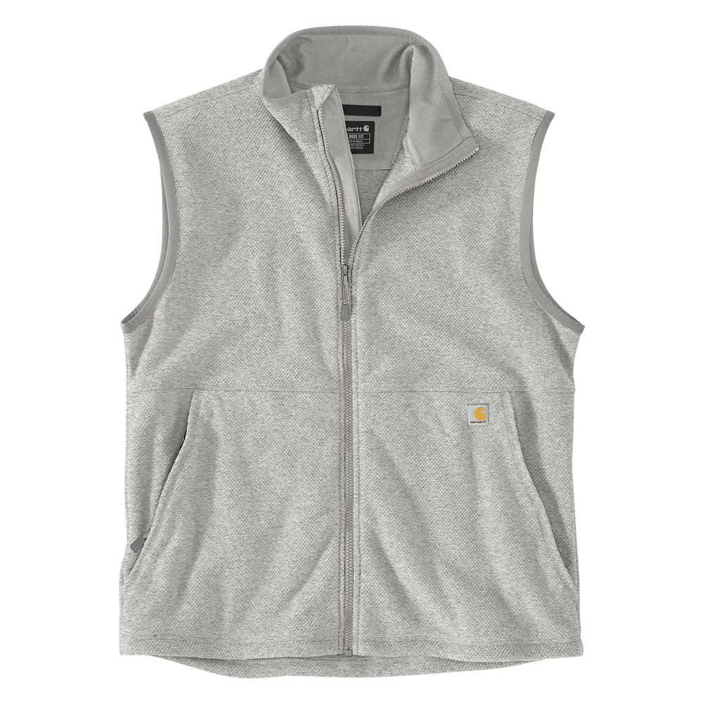 Full-Zip Relaxed Fit Fleece Vest - HGY-Heather Grey | Carhartt 106418