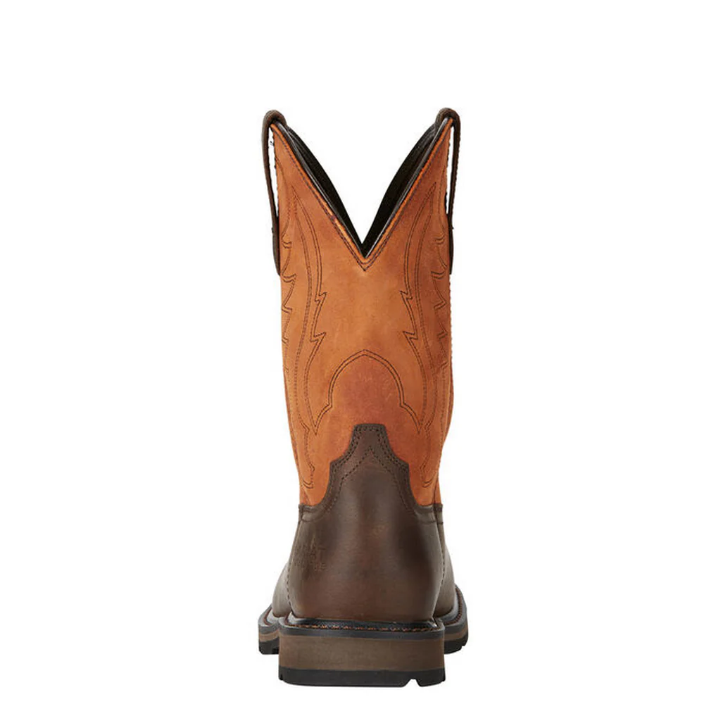 GROUNDBREAKER WIDE SQUARE STEEL TOE BOOT - 200-Brown | Ariat 10015191 - Image 3