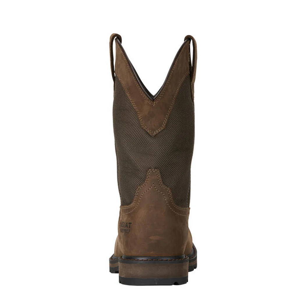 GROUNDBREAKER WIDE SQUARE STEEL TOE WATERPROOF BOOT - 200-Brown | Ariat 10015196 - Image 3