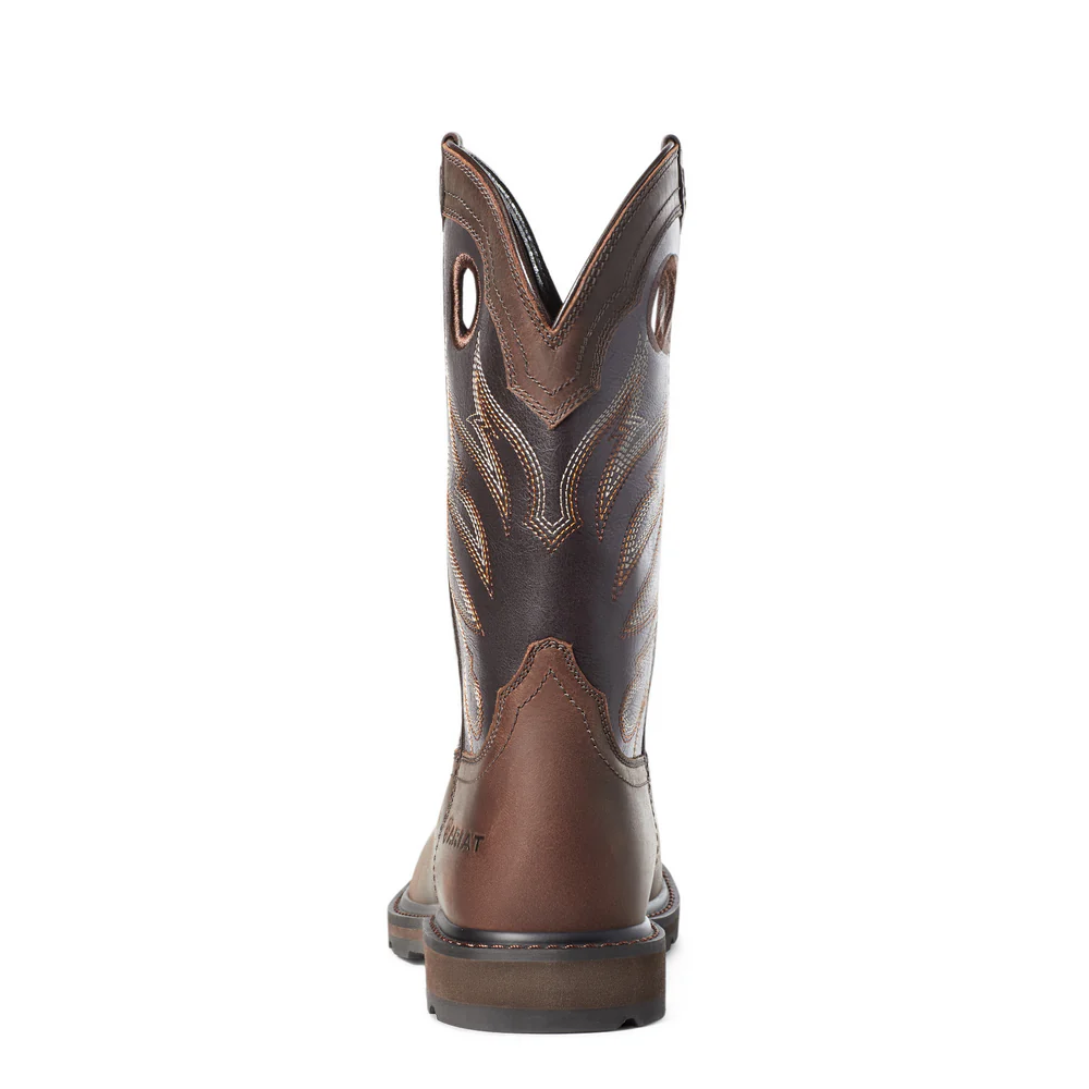 GROUNDWORK WIDE SQUARE STEEL TOE BOOT - 200-Brown | Ariat 10034717 - Image 3
