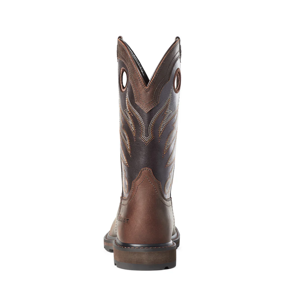 GROUNDWORK WIDE SQUARE TOE BOOT - 200-Brown | Ariat 10034718 - Image 3