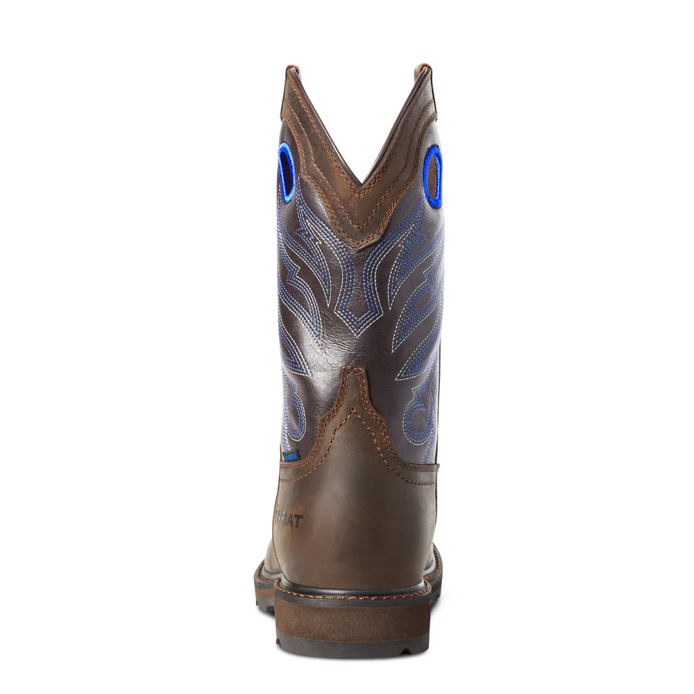 GROUNDWORK WIDE SQUARE TOE H2O BOOT - 200-Brown | Ariat 10034724 - Image 3