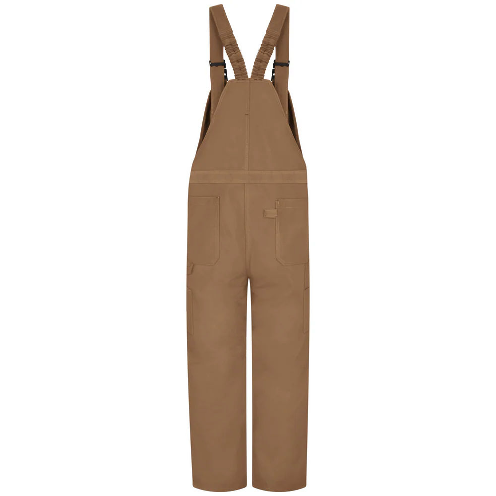 HEAVYWEIGHT UNLINED FR COMFORTOUCH BIB OVERALL - BD-Brown Duck | Bulwark BLF8 - Image 2