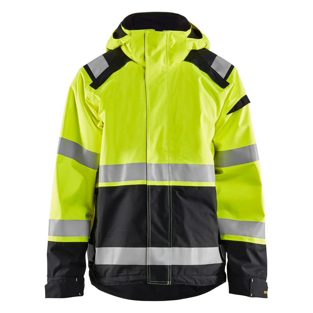 HI-VIS PREMIUM SHELL JACKET - 3399-Yellow Black | Blaklader 47871987