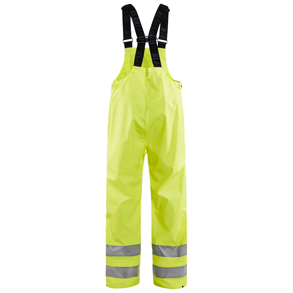 HI-VIS RAIN BIB - 3300-Hi-Vis Yellow | Blaklader 13802003 - Image 2