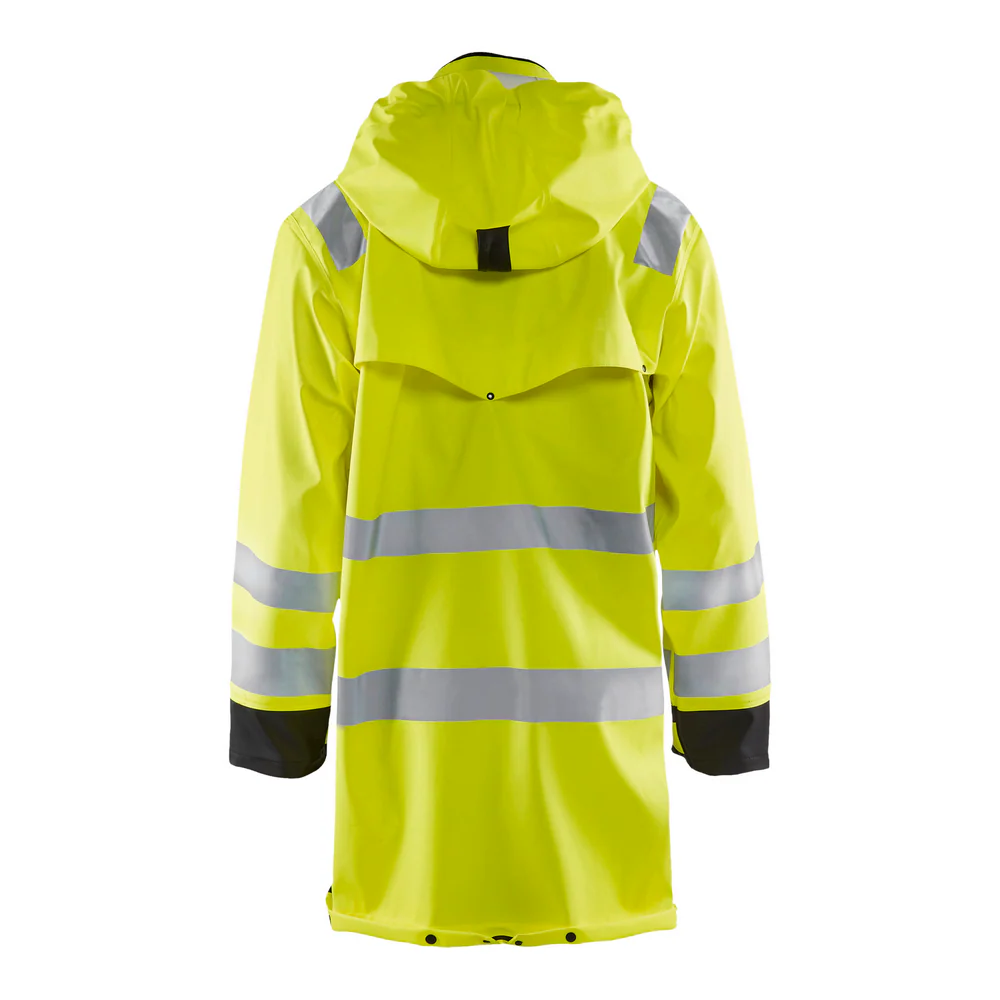 HI-VIS RAIN COAT - 3399-Yellow Black | Blaklader 43162003 - Image 2