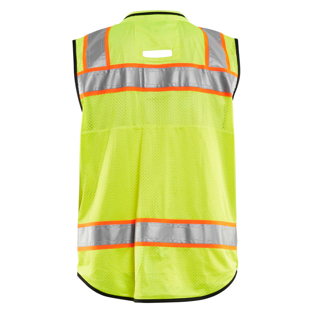 HI-VIS SURVEYOR'S VEST - 3399-Yellow Black | Blaklader 31321831 - Image 2
