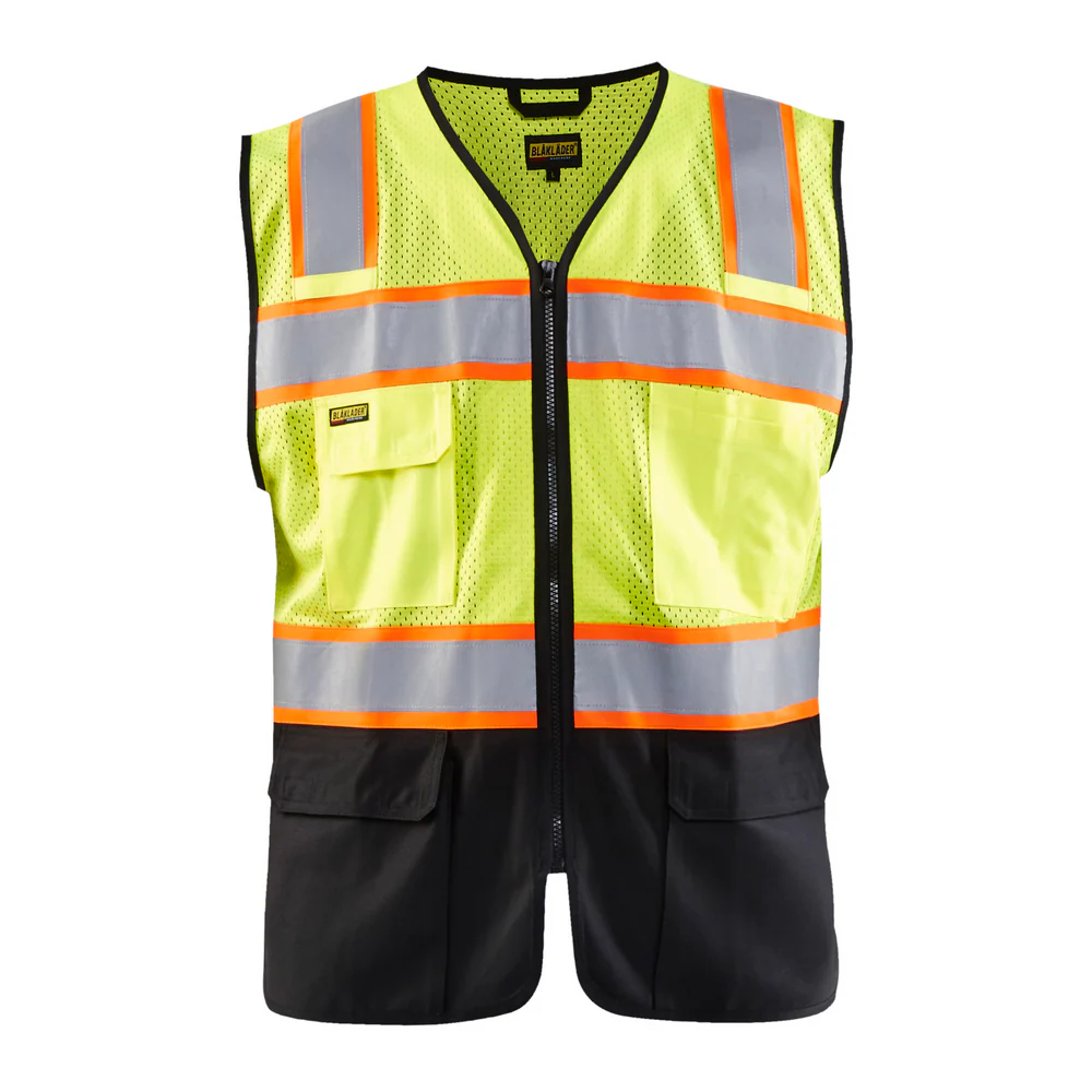 HI-VIS VEST - 3399-Yellow Black | Blaklader 31301054