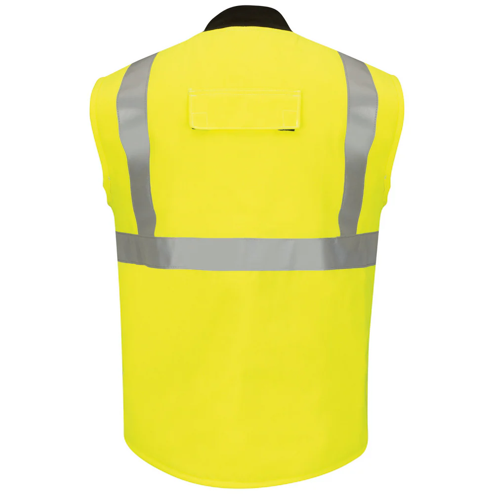 HIGH-VISIBILITY FR INSULATED VEST - HV-Yellow Green | Bulwark VMS4 - Image 2