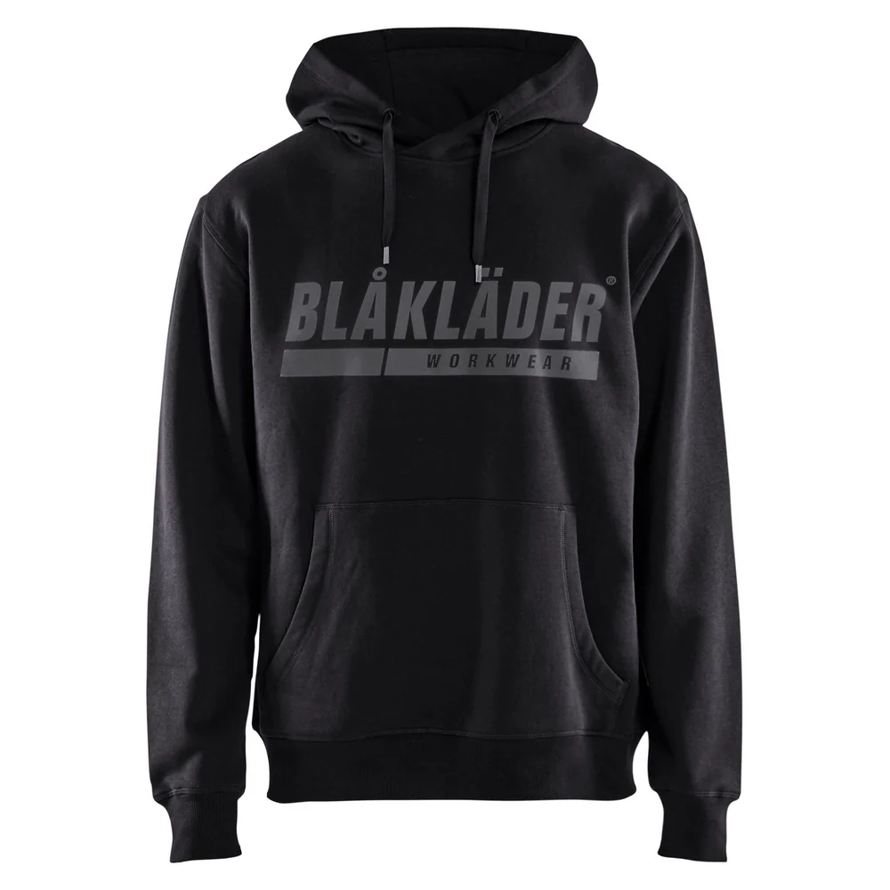 HOODED SWEATSHIRT WITH LOGO - 9900-Black | Blaklader 34471048