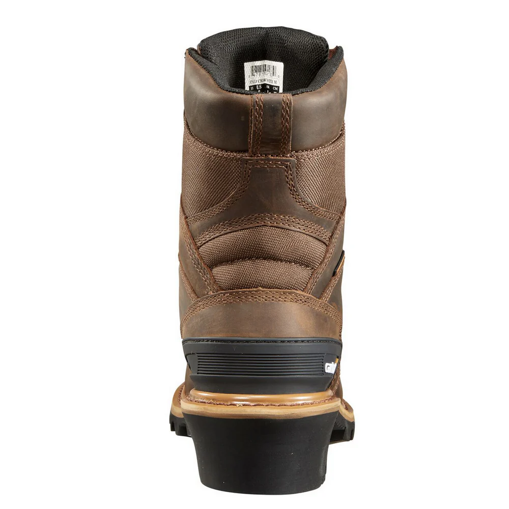 INSULATED 8-INCH SAFETY TOE LOGGER - BRN-Crazy Horse Brown Oil Tanned | Carhartt CML8369 - Image 5