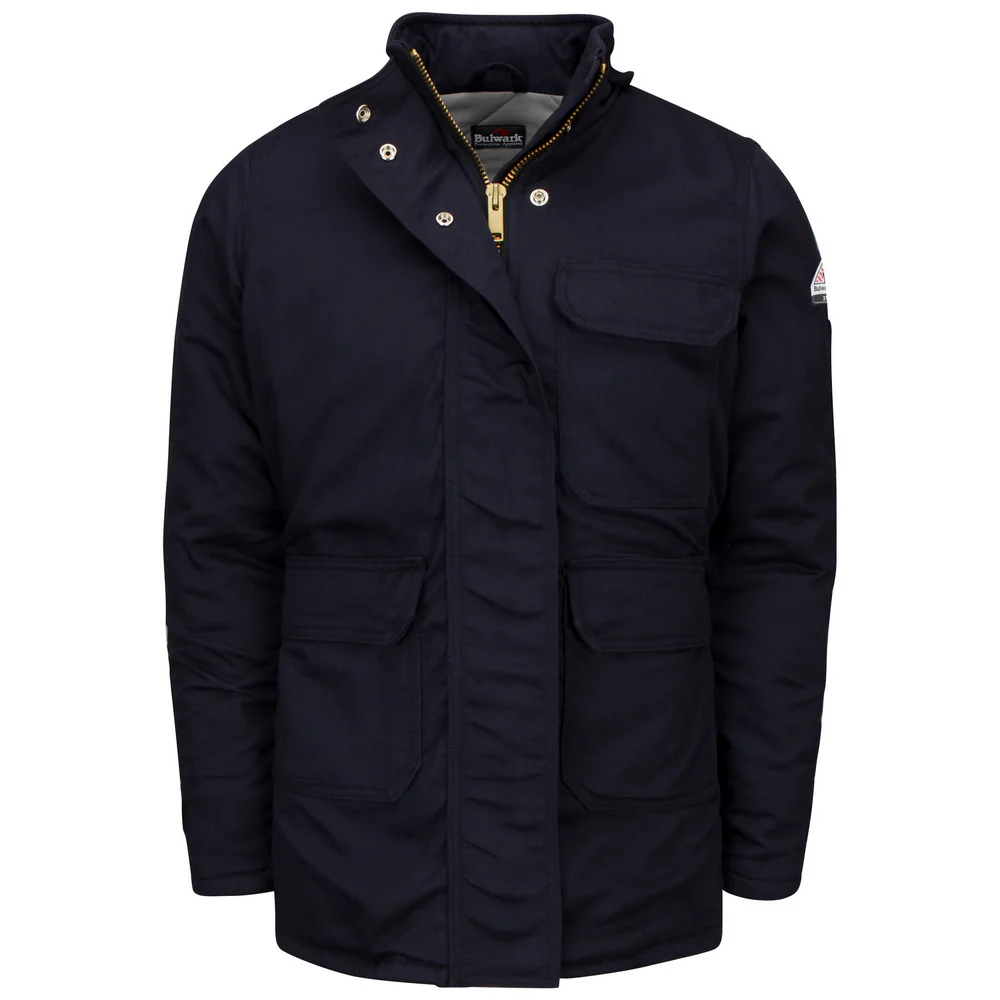 INSULATED COMFORTOUCH FR PARKA - NV-Navy | Bulwark JLP7
