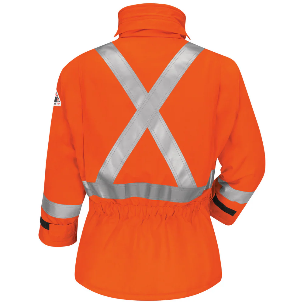 INSULATED DELUXE PARKA WITH CSA REFLECTIVE TRIM - OR-Orange | Bulwark JLPS - Image 2