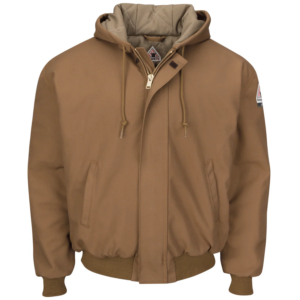 INSULATED HEAVYWEIGHT FR HOODED JACKET - BD-Brown Duck | Bulwark JLH6