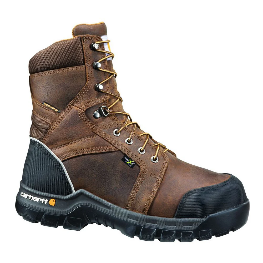 INTERNAL MET GUARD 8-INCH COMPOSITE TOE BOOT - DKBRN-Dk Brown Oil Tanned | Carhartt CMF8720