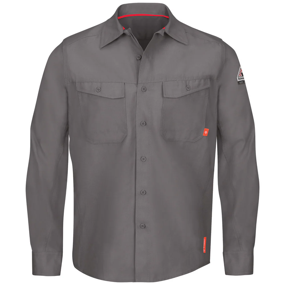 IQ SERIES FR ENDURANCE COLLECTION WORK SHIRT - GY-Grey | Bulwark QS40