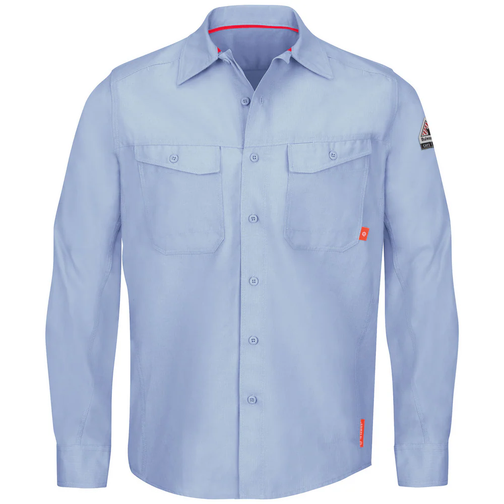 IQ SERIES FR ENDURANCE COLLECTION WORK SHIRT - LB-Light Blue | Bulwark QS40
