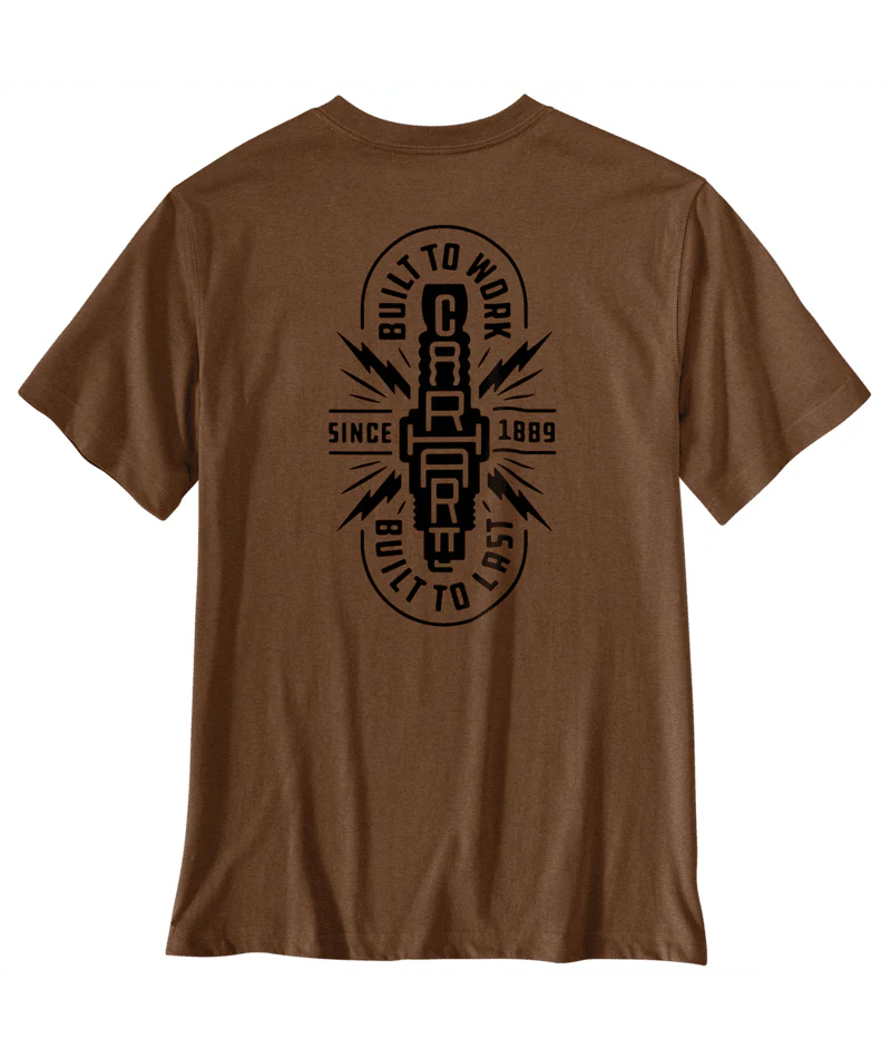 Irvine Relaxed Built T-Shirt - RC8-Red Duck Heather | Carhartt 107440 - Image 2