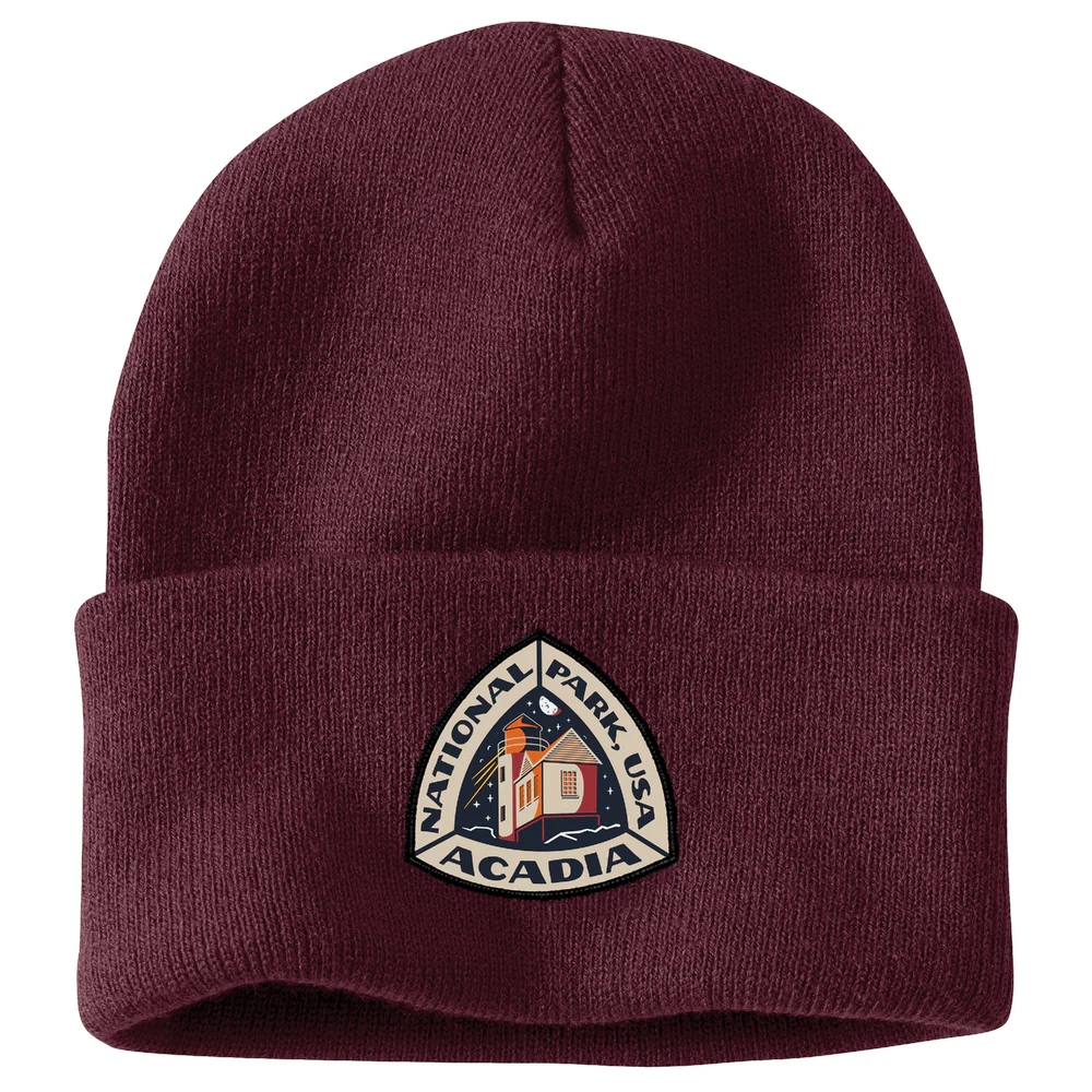 Knit Cuffed Acadia National Park Patch Beanie - PRT-Port | Carhartt 106351