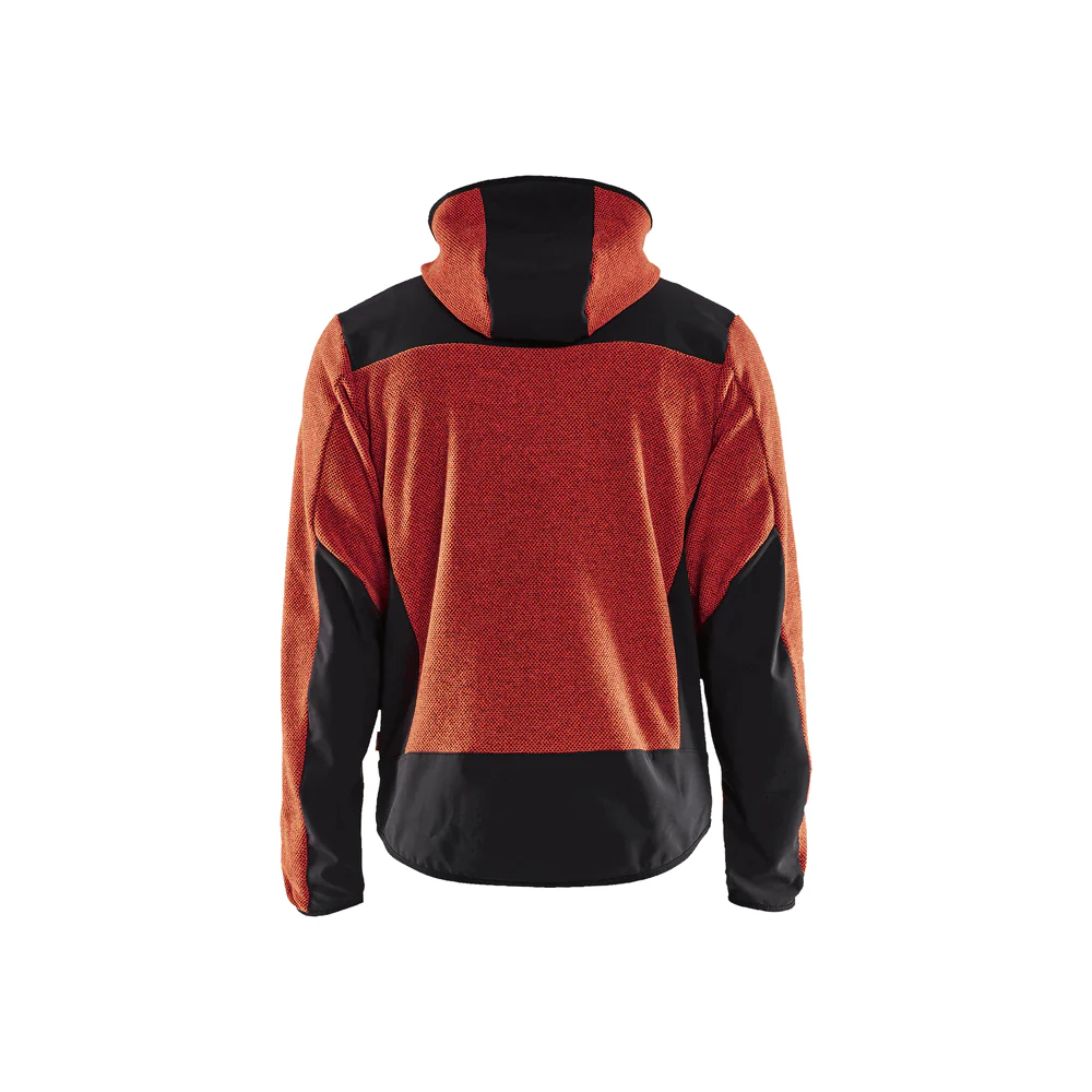 Knitted Fleece Jacket - 5999-Burned Red/Black | Blaklader 47402536
