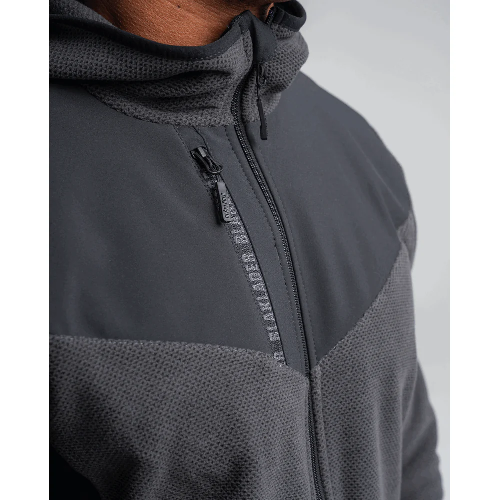 Knitted Fleece Jacket - 5999-Burned Red/Black | Blaklader 47402536 - Image 7